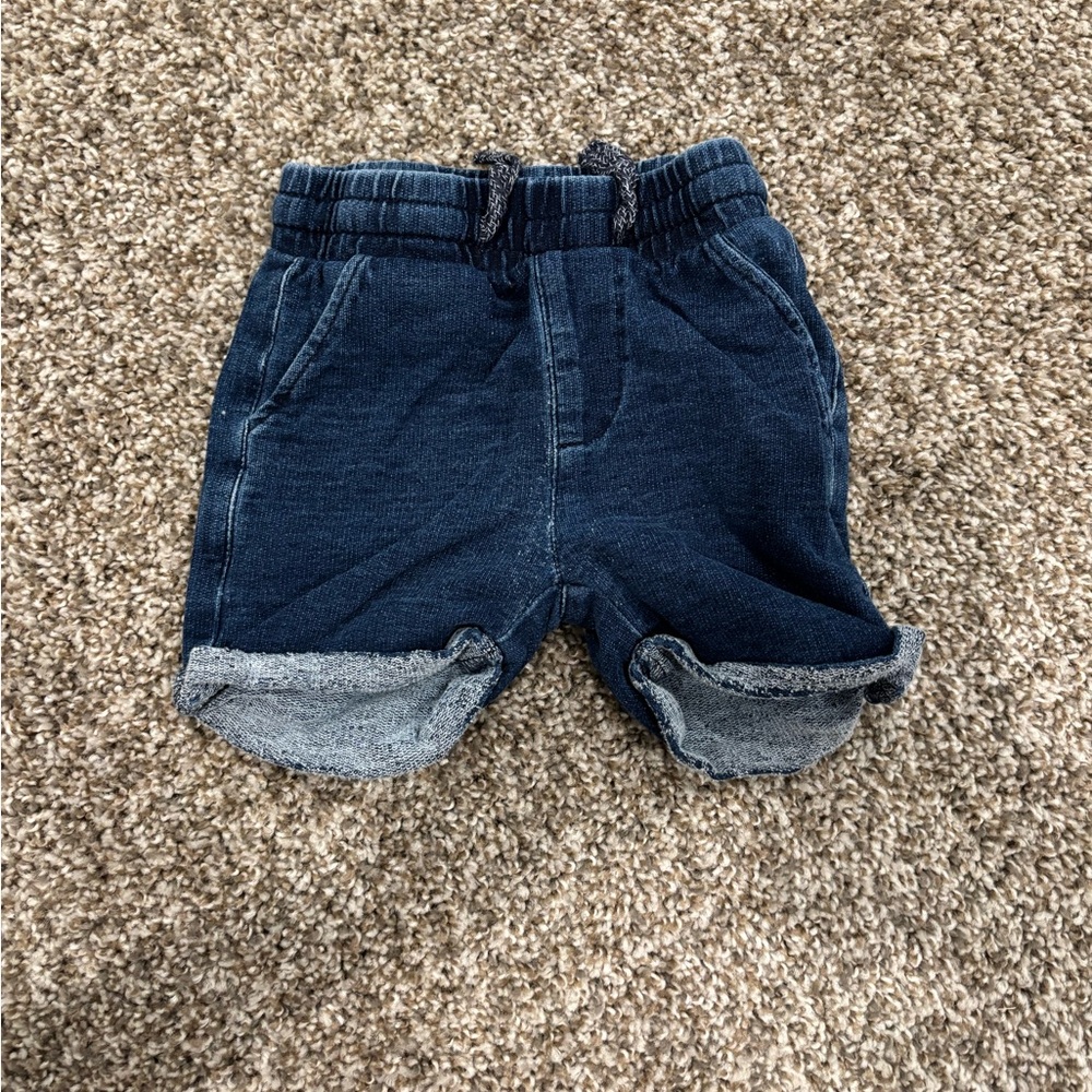 First Wave Blue Casual Denim Shorts